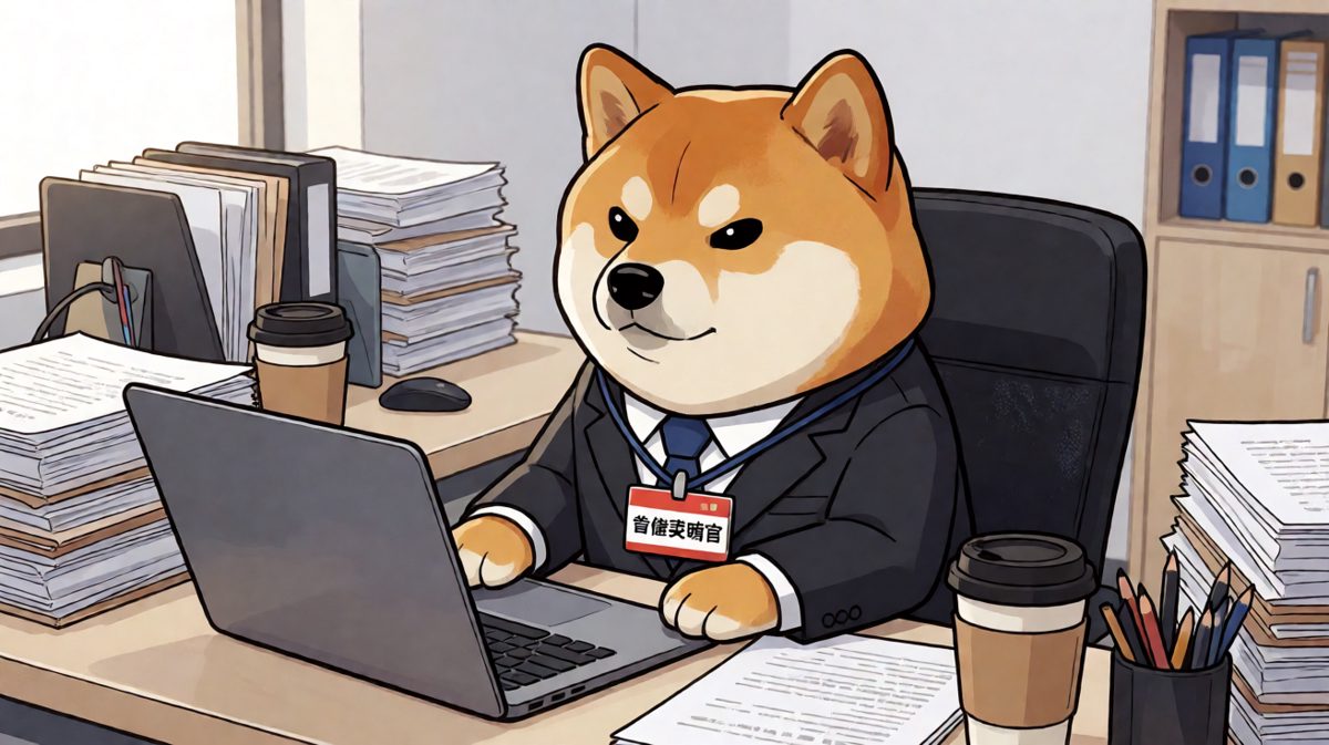 柴犬：今日KPI：把老板的会议文件全踩成梅花印！