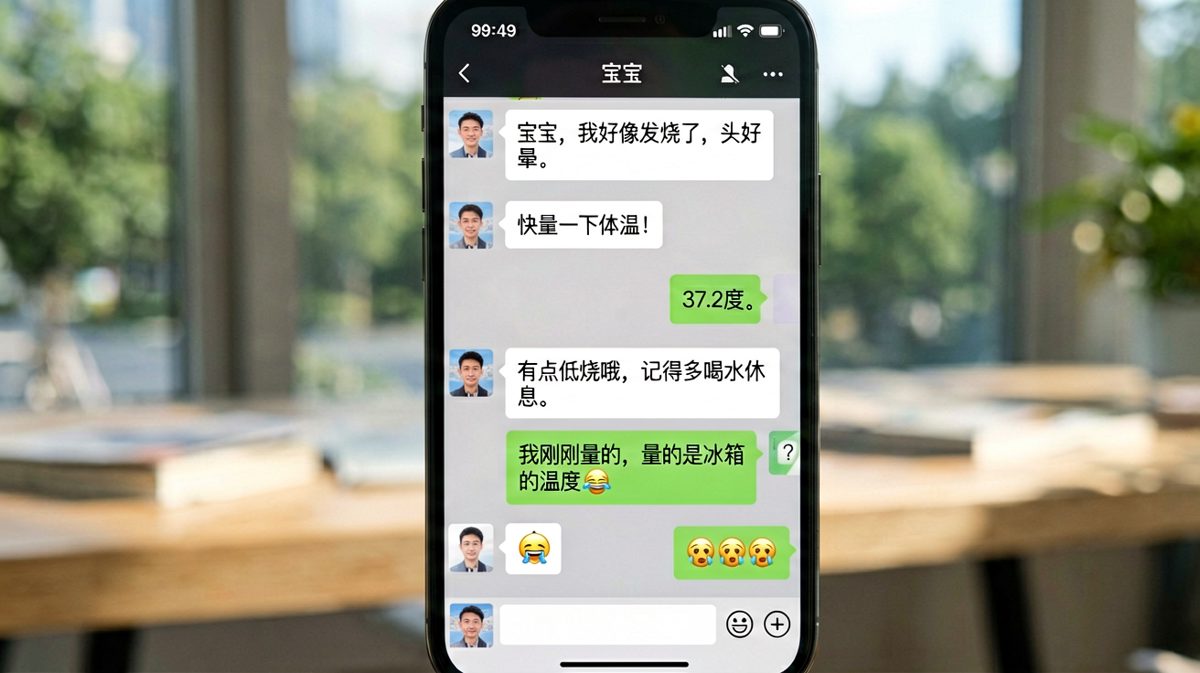 用冰箱温度假装发烧，这波操作让人哭笑不得