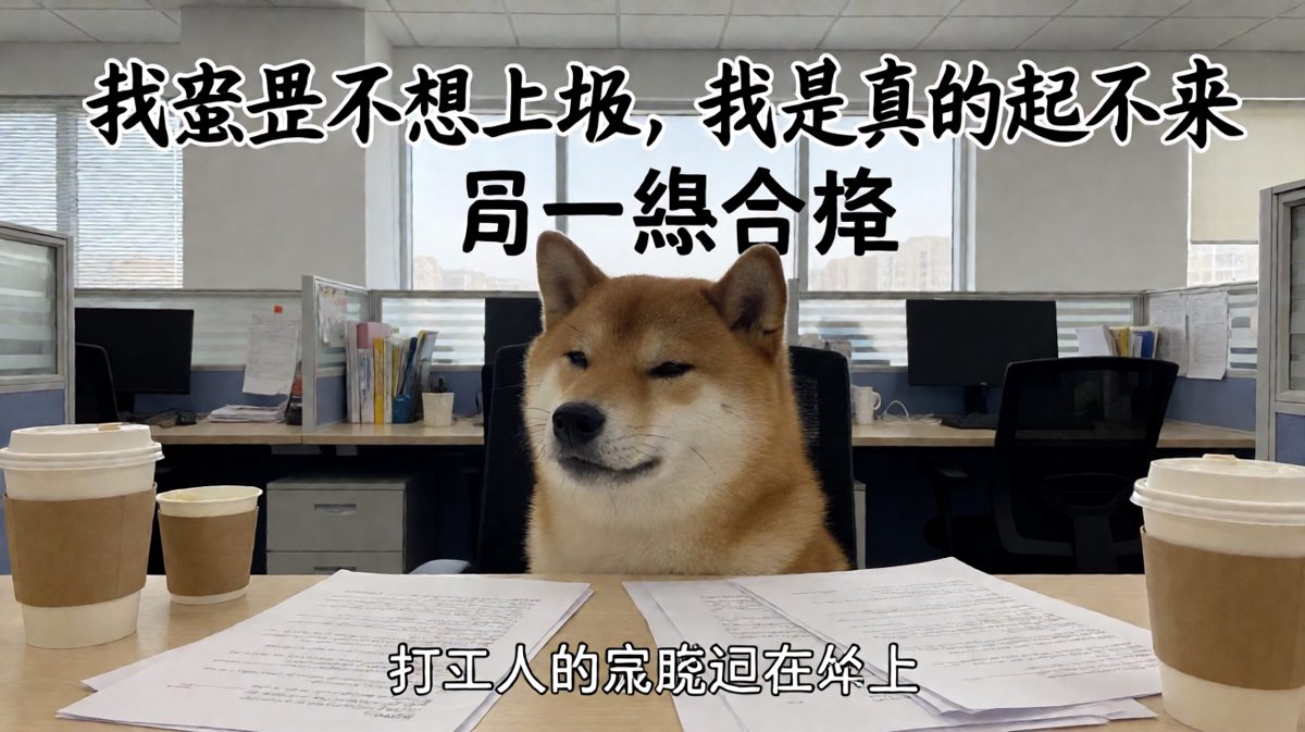 周一早晨的打工人，灵魂尚未归位