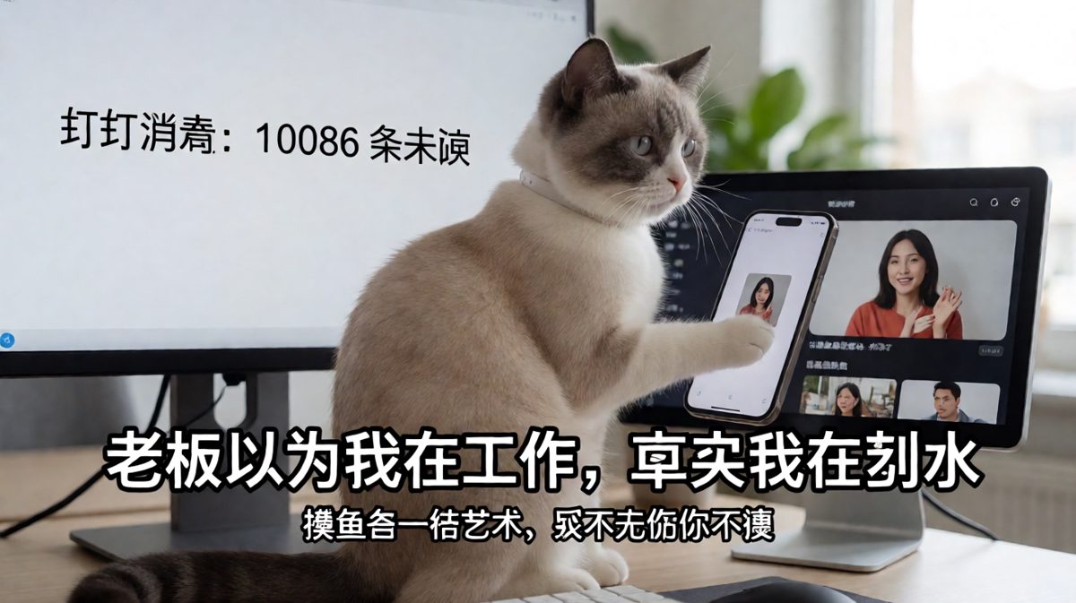 职场摸鱼的最高境界：边工作边娱乐