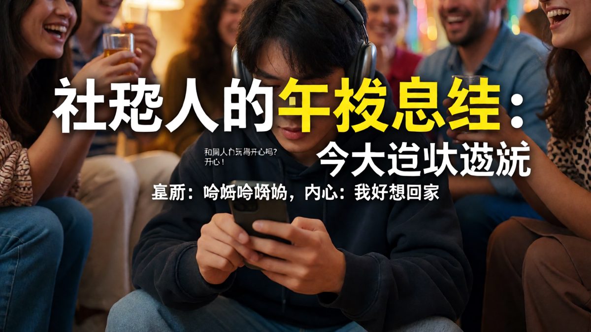 社交牛杂症：表面开朗，内心崩溃