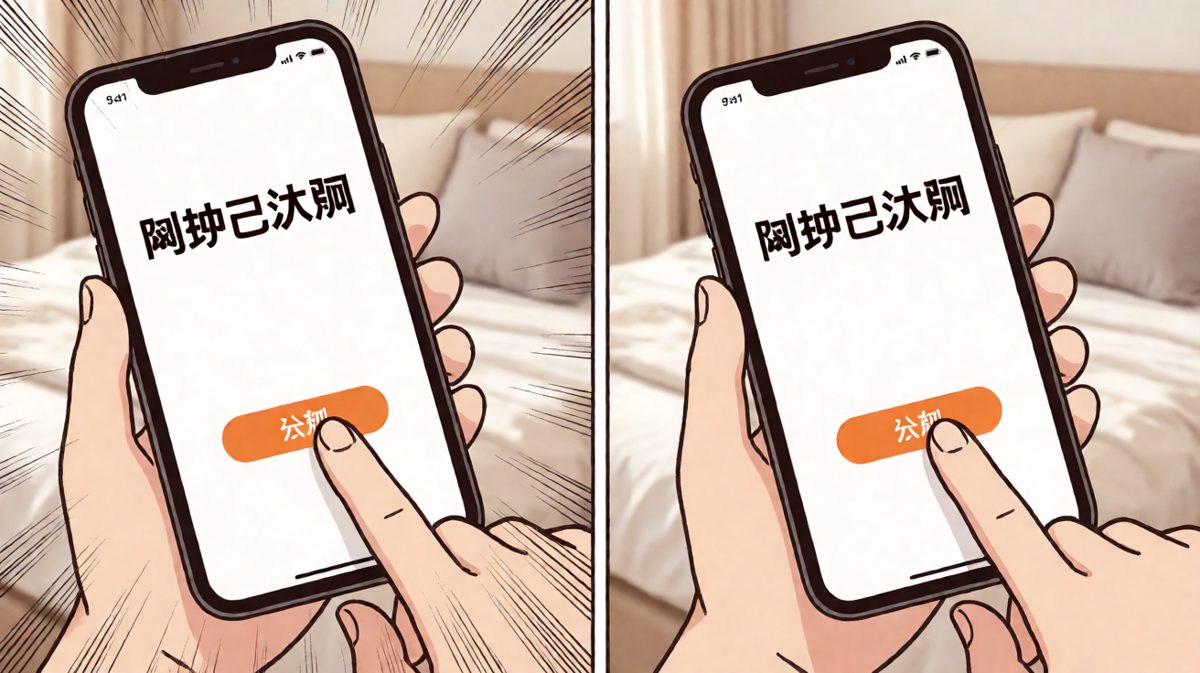 第二格：睡梦中的肌肉记忆，手速快得自己都害怕。