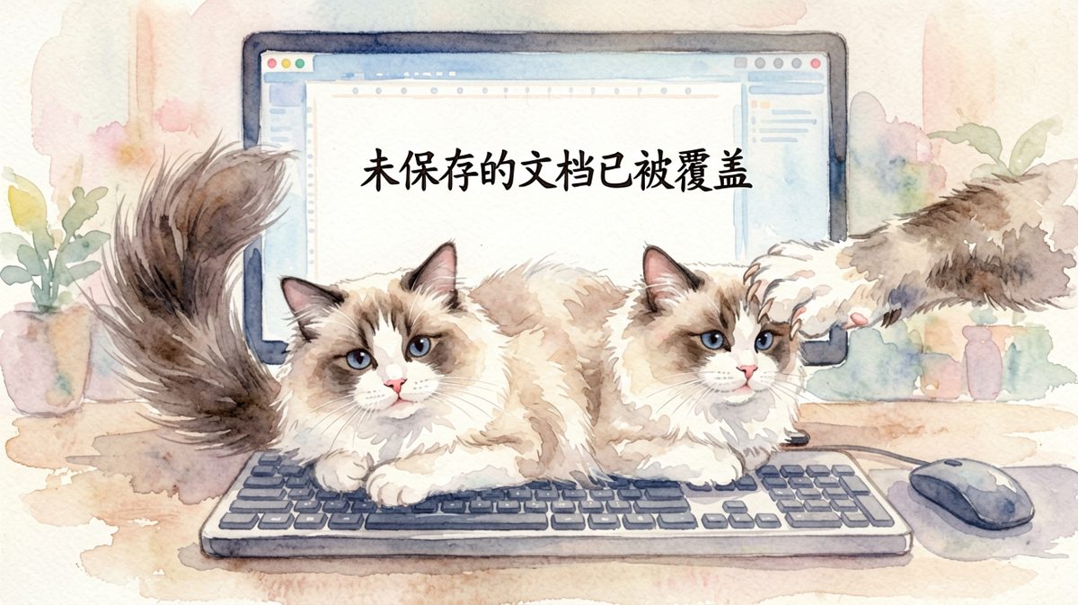 猫咪：不写完这封邮件不许走！