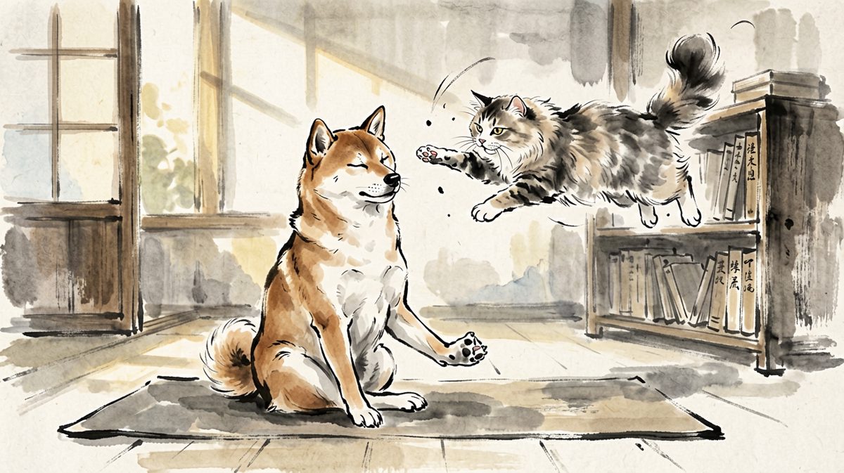 柴犬：施主请收手，贫僧正在闭关