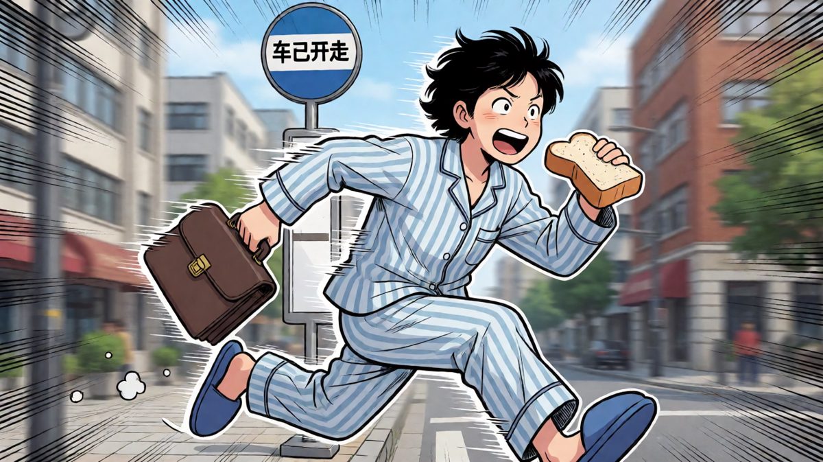 一路狂奔到车站