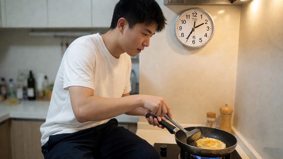 第二格：翻车现场，鸡蛋变黑炭