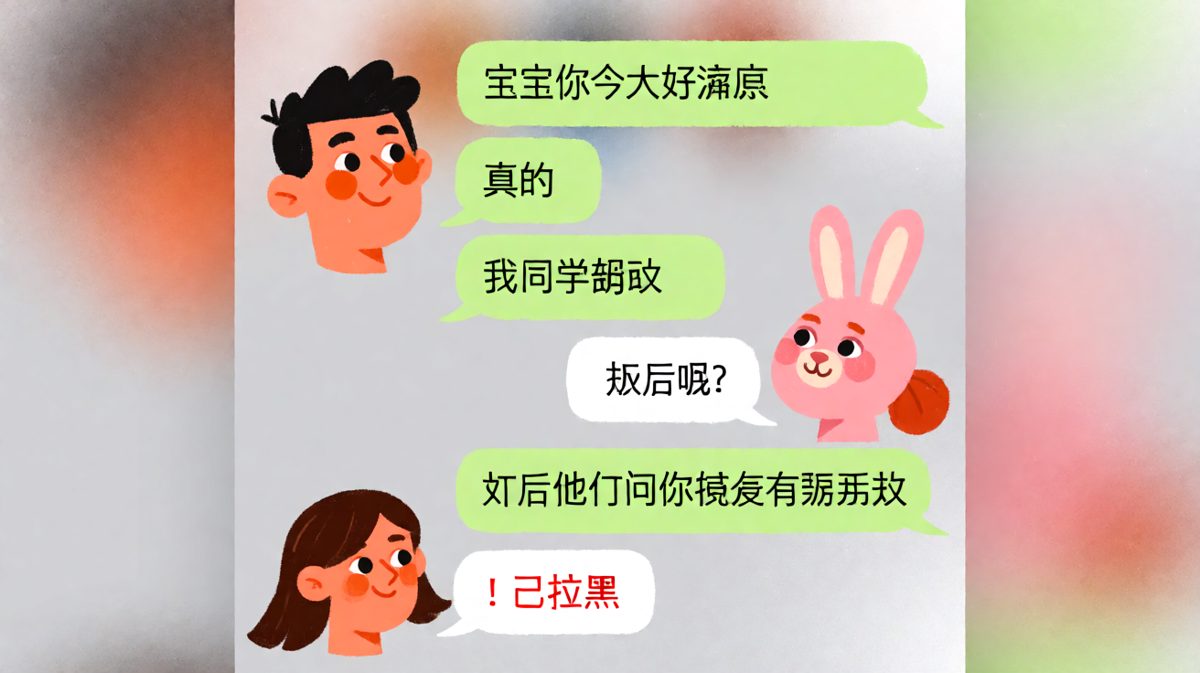 男生告状式表白被秒拉黑