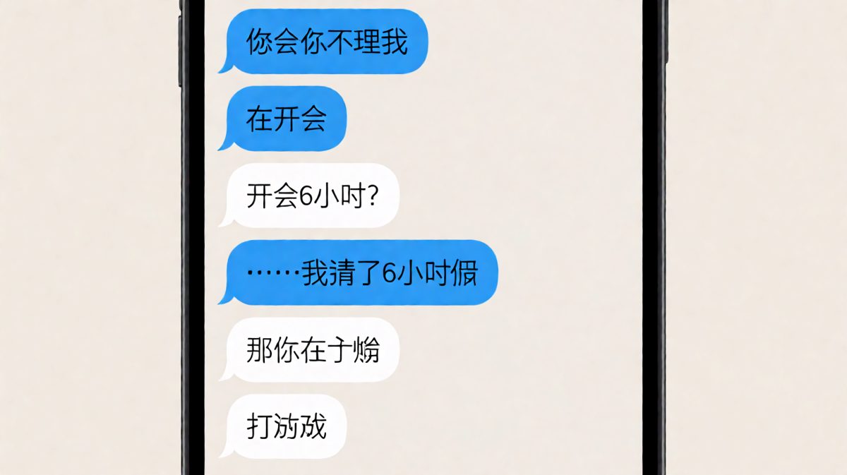 借口开会结果请假打游戏，被当场抓包