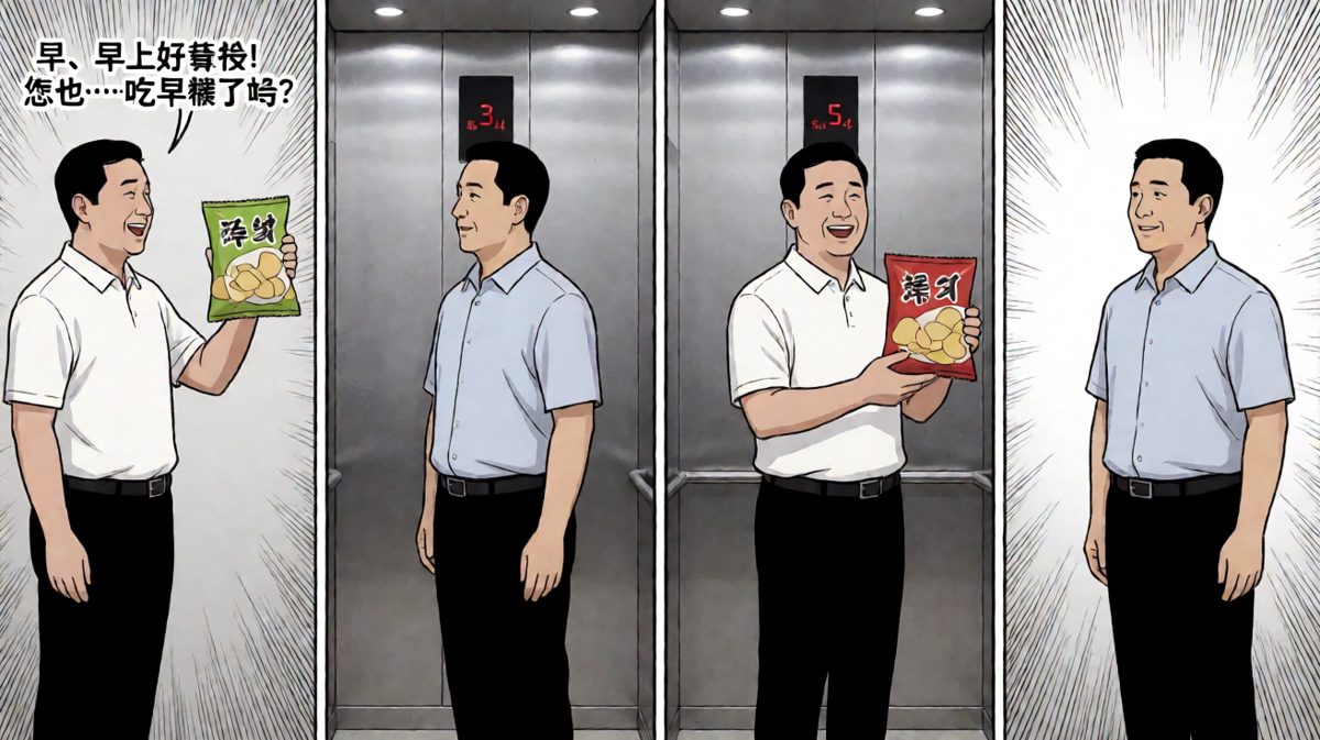 小王试图用寒暄掩盖尴尬