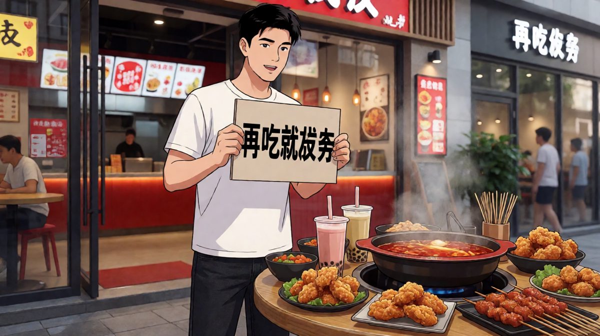 减肥flag：今晚开始！晚餐：老板来全套