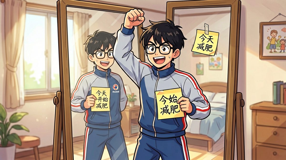 雄心壮志：今天开始减肥！