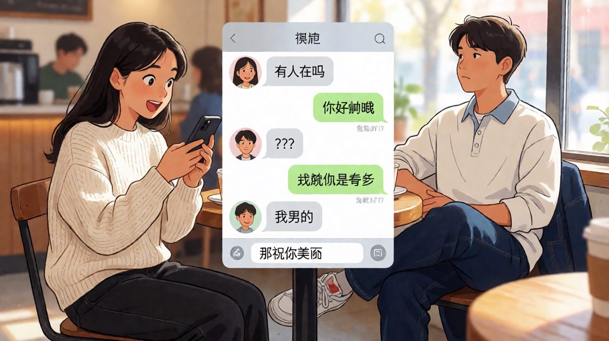 假装不认识女友的翻车现场