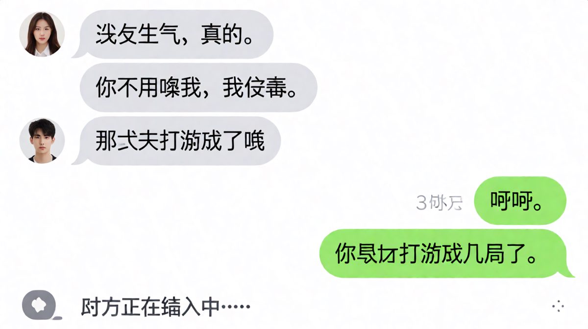 "我没生气"翻译成男友语等于"快完蛋了"