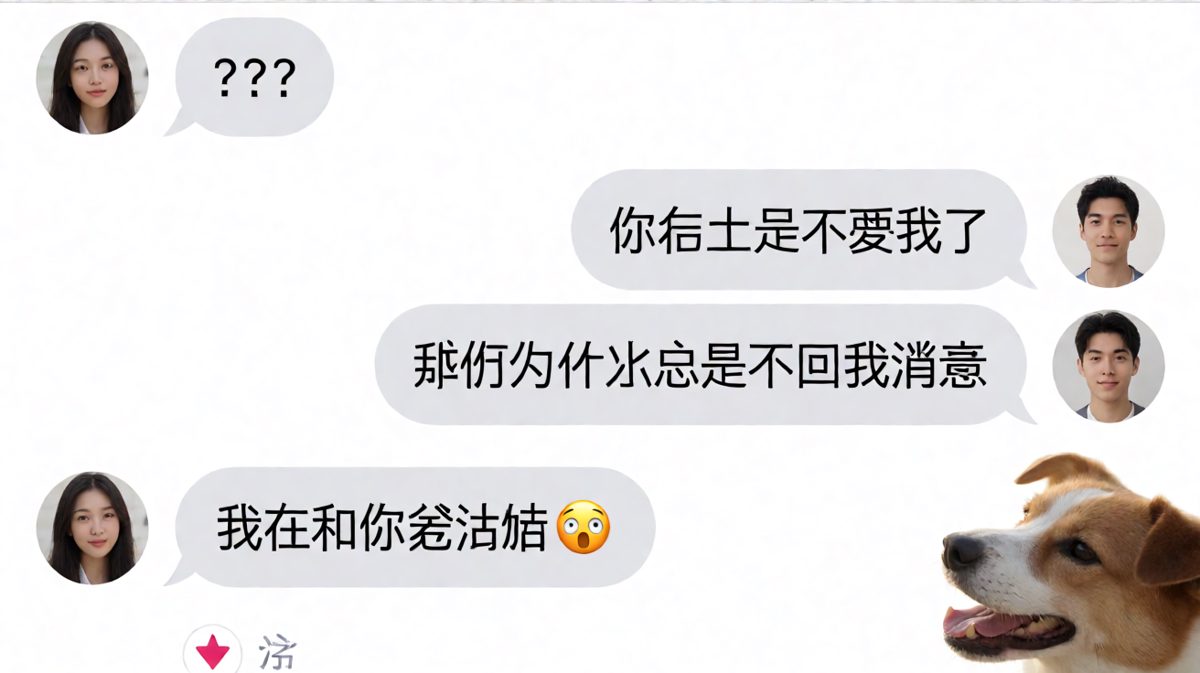 你以为他在要分手，其实他在和长辈对话