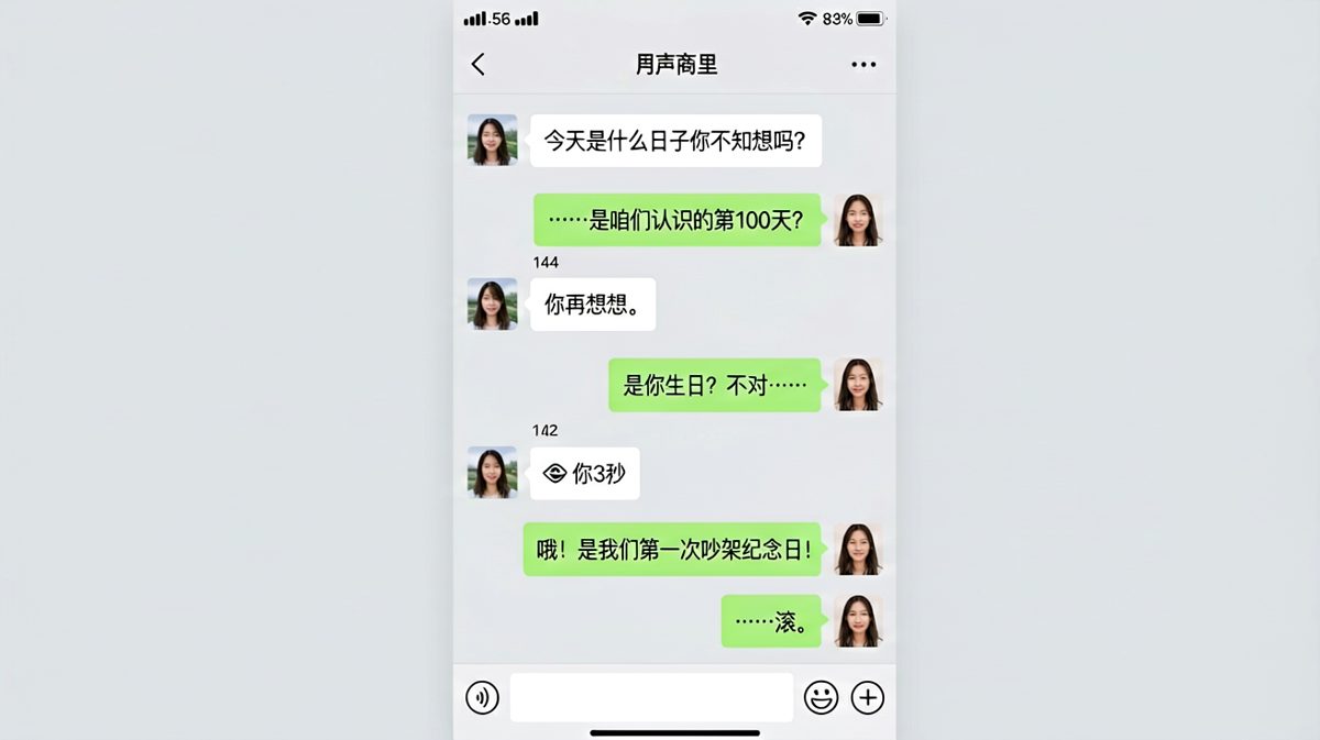 把纪念日认错的结果有多惨