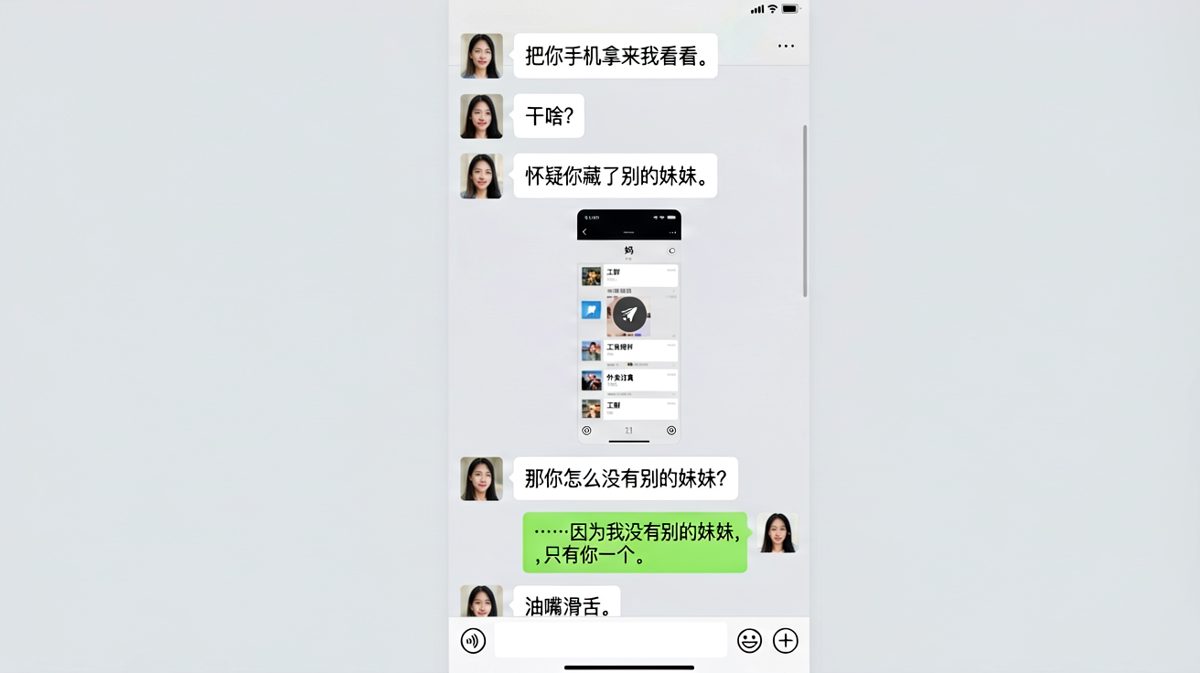 查完手机后反而被秀了一脸