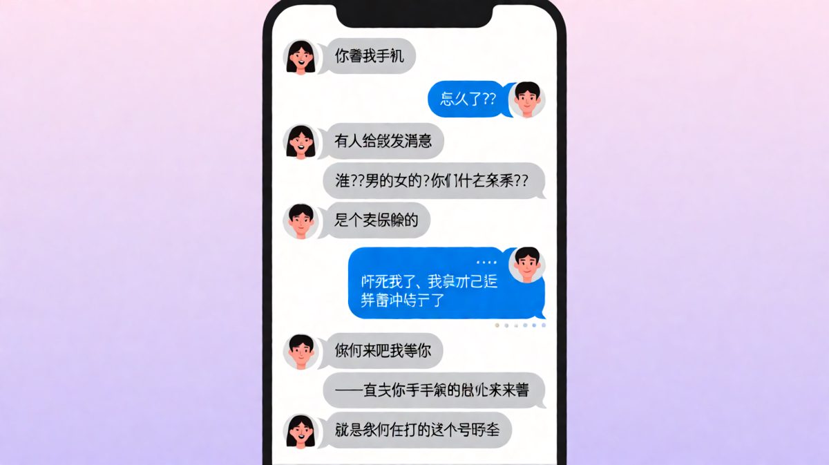 脑补完出轨剧本发现是卖保险的