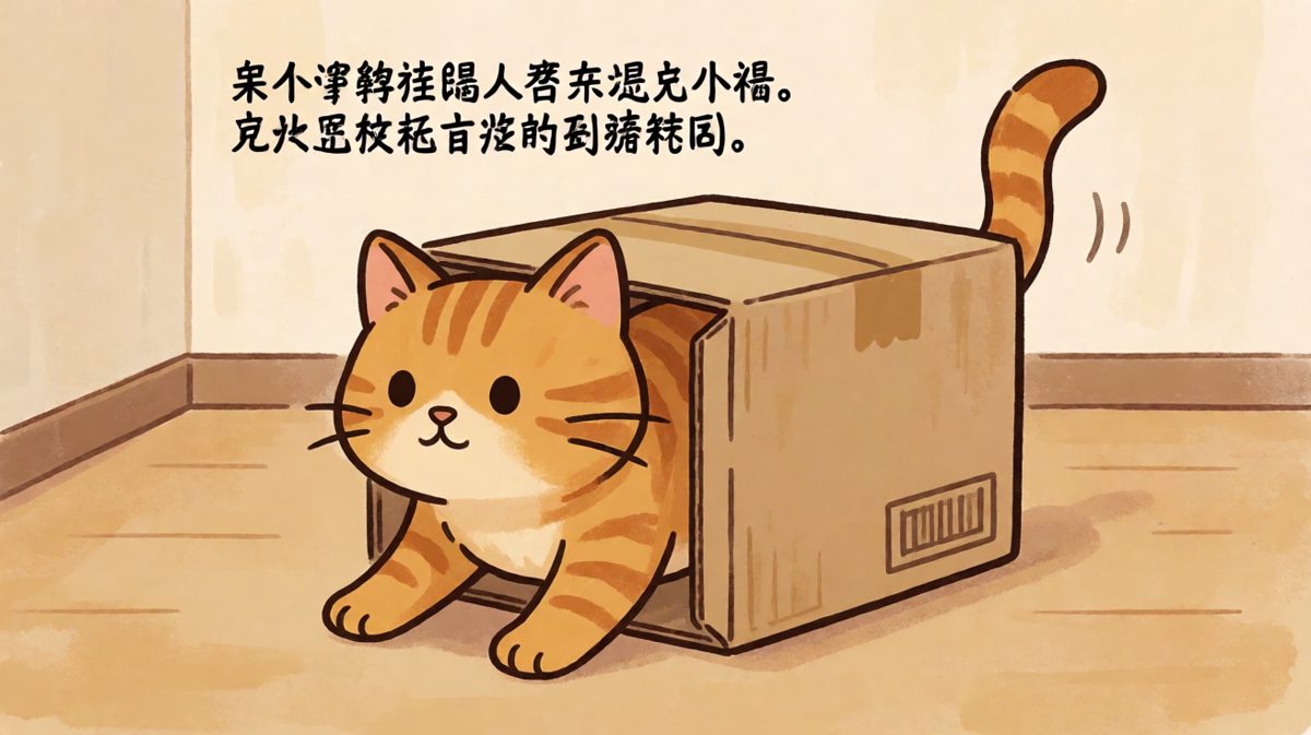 只要我够努力，纸箱就能装下我的全部——包括那无处安放的灵魂
