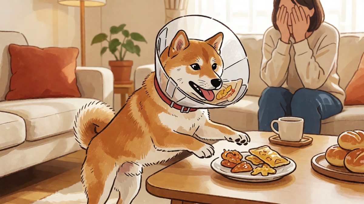 狗：圈子困得住我，但困不住我想吃的心！