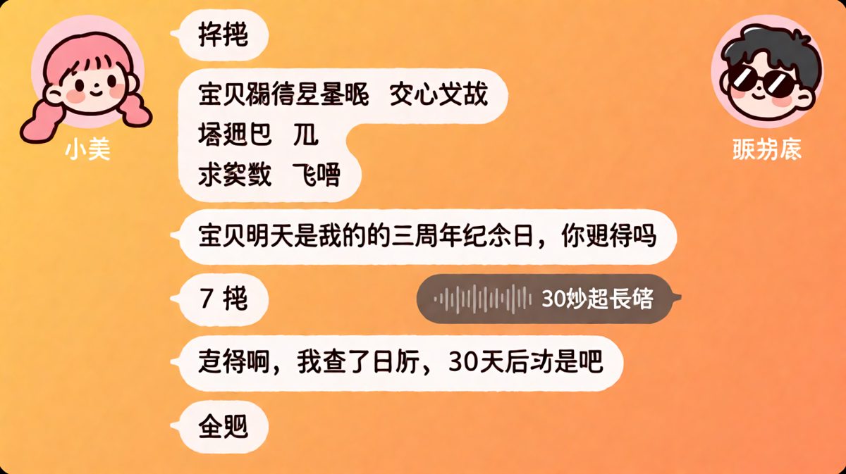 「纪念日」——查了日历才发现自己记错了