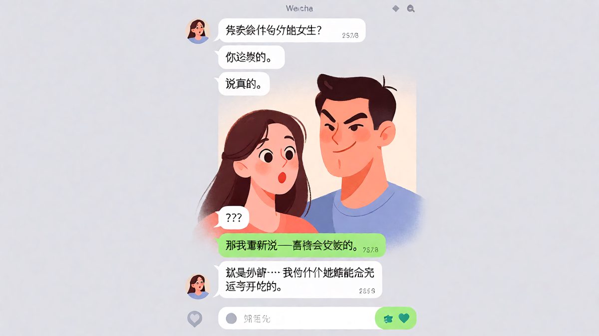 男生以为在表深情，实则是在找免费饭票，反转令人捧腹