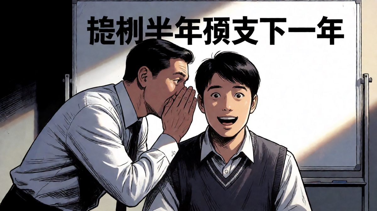 提前发的意思是，从明年的工资里扣