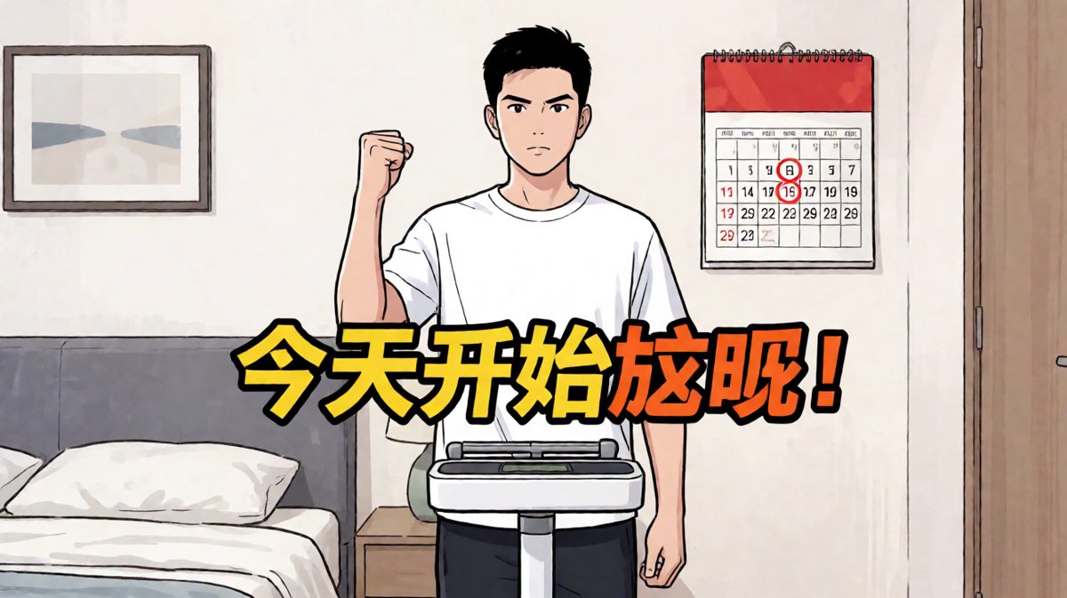 立下减肥flag，信心满满