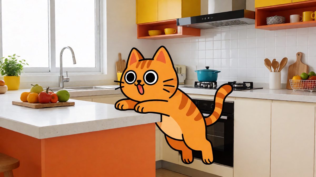 猫生第一次，重力不讲武德。