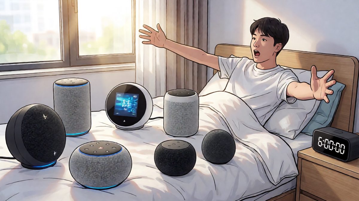 六个闹钟在同一秒同时炸响