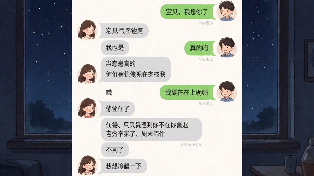 深夜情感危机：说好想你却把她逼走了