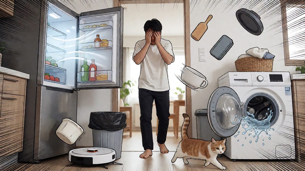 一句'停止'引发了家电连环暴走。
