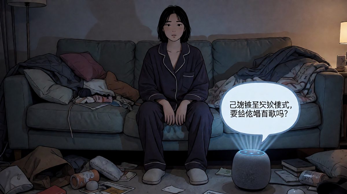 音箱温柔地问要不要唱歌，主角彻底崩溃。