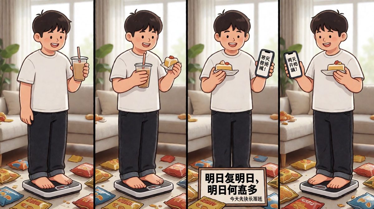 减肥嘛，明天再说