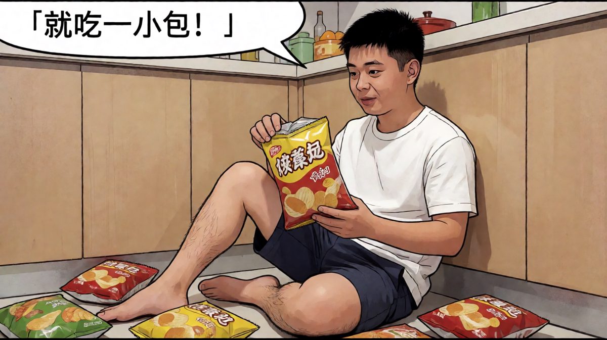 一边安慰自己一边疯狂摄入热量