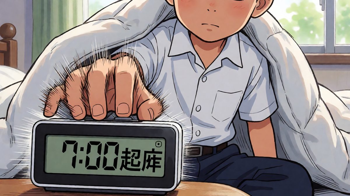 闹钟响起瞬间的神速反应