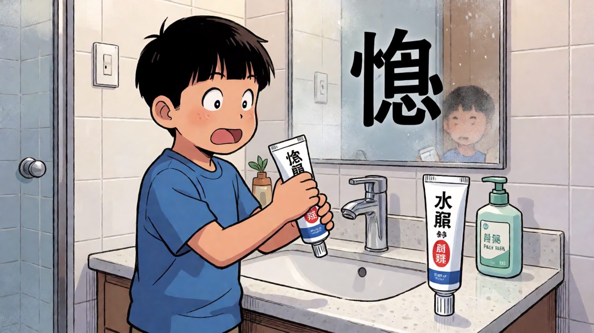 牙膏当洗面奶的惨痛教训，镜中人都看傻了