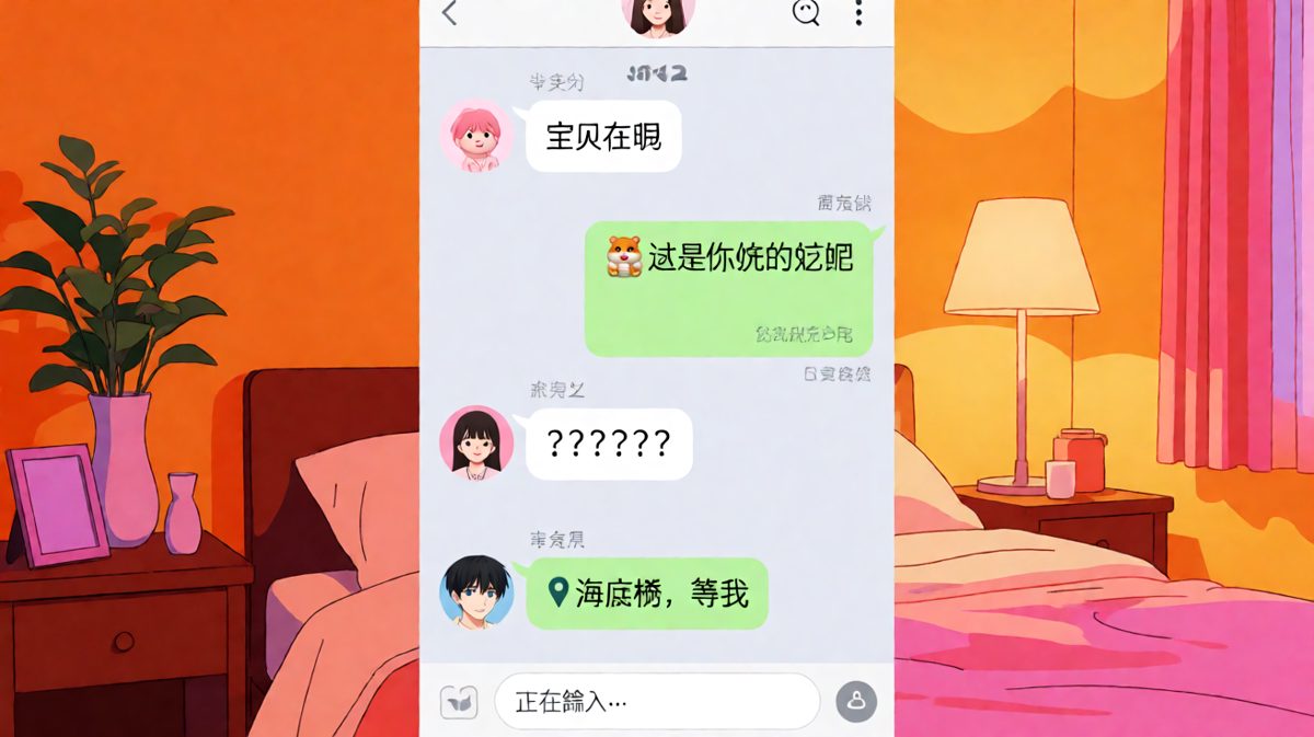他说在减肥，结果定位发到了火锅店。