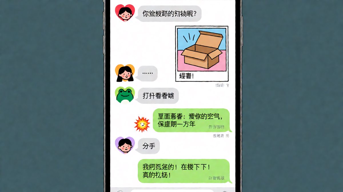 用空气当礼物差点触发分手开关。