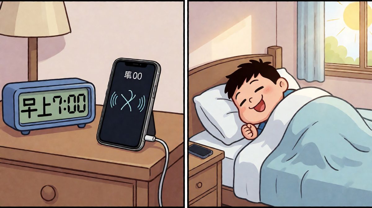 闹钟响了，但被窝太暖和舍不得起