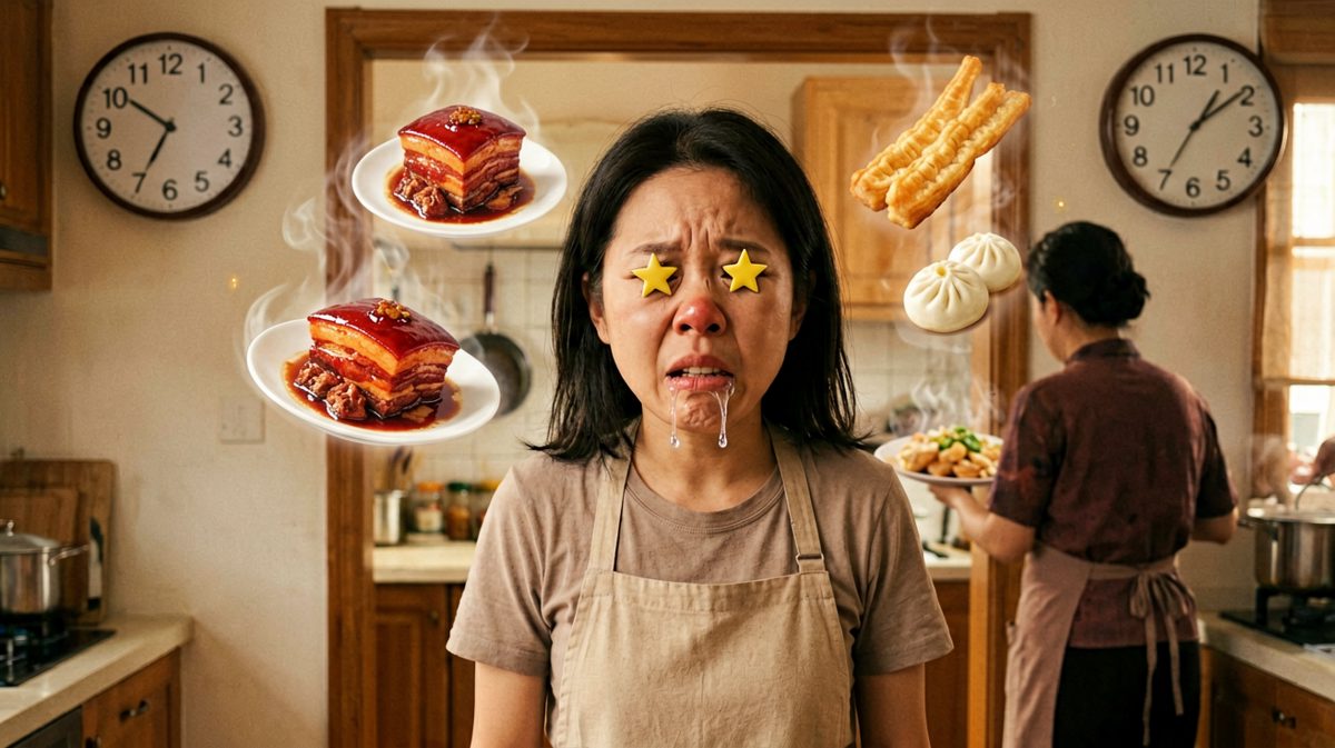 诱人的早餐香气让主角动摇