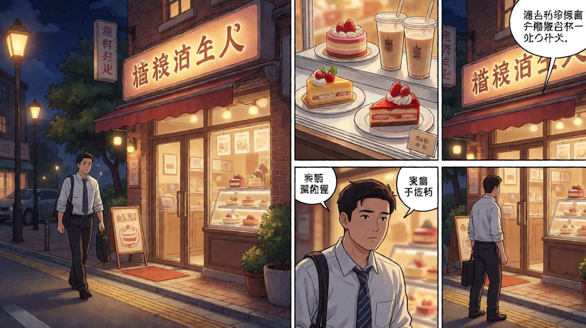 第3天：深夜路过甜品店，走不动了