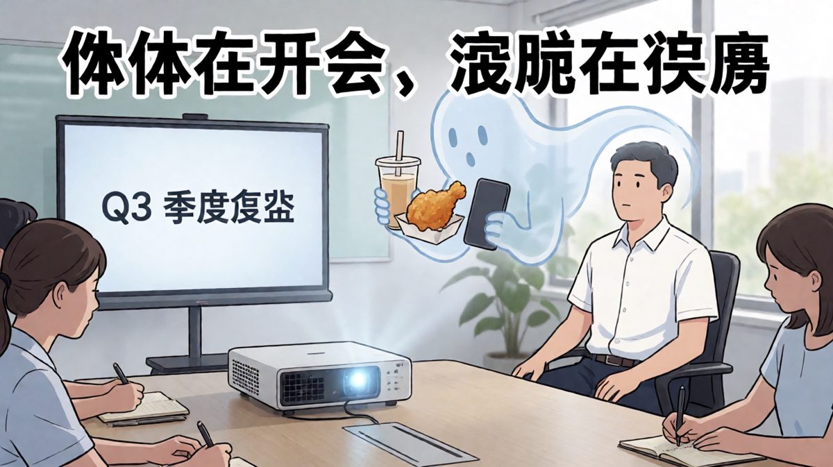 开会时我的灵魂早已去旅游了