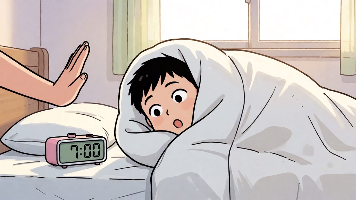 闹钟响了，但小明选择了封印自己