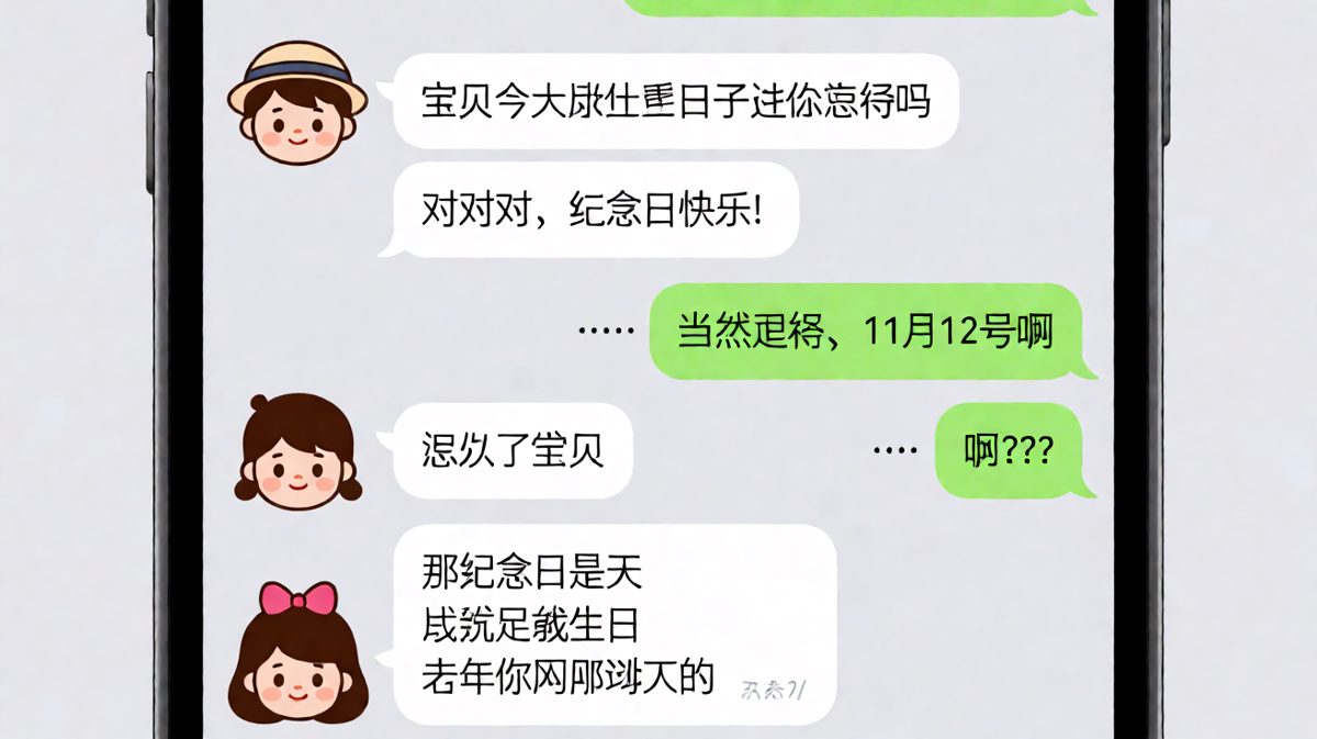 纪念日记成生日，直男的顶级翻车现场