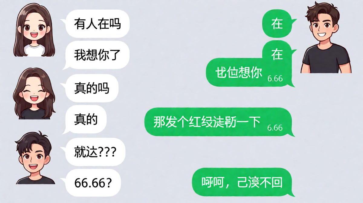 想你了是真的，但红包也是真的抠