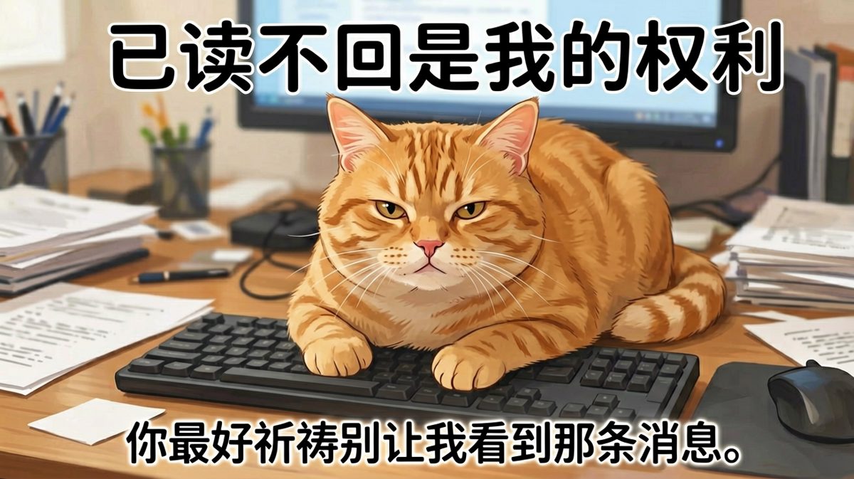 领导发消息时你的内心OS：已读不回复是一种素质