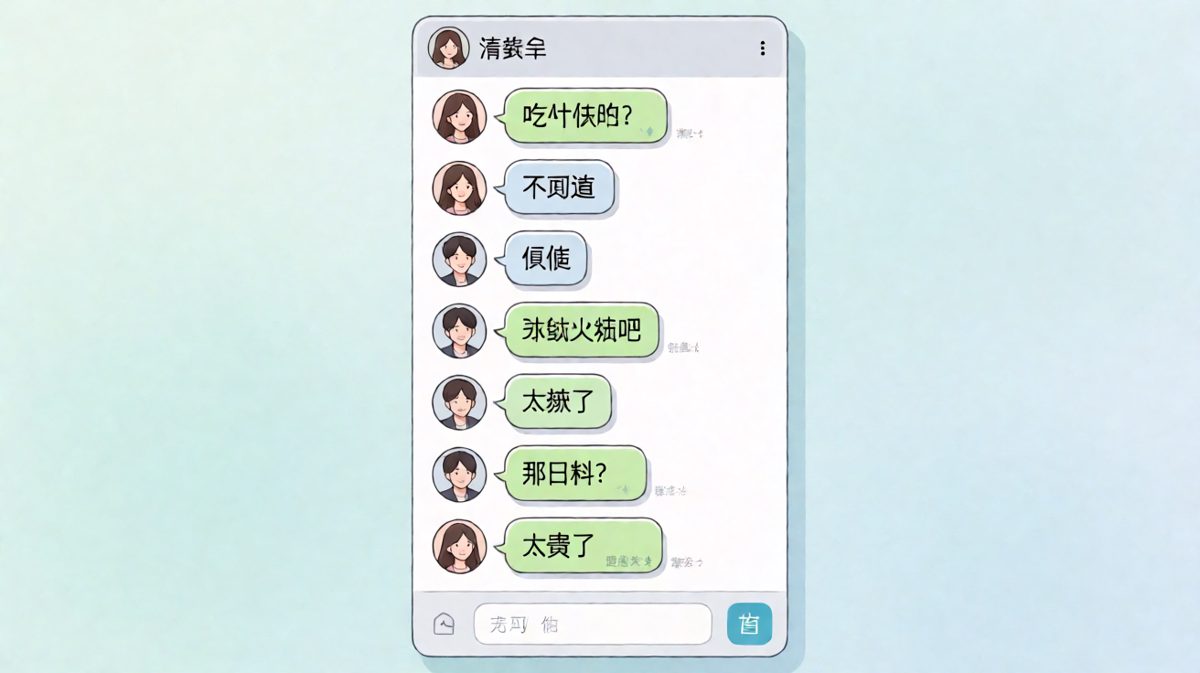 情侣纠结晚餐选择，来回推拉后反转一起减肥喝西北风。