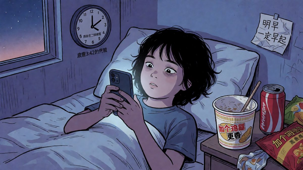 凌晨三点不睡觉，不是因为不困，是因为舍不得结束今天