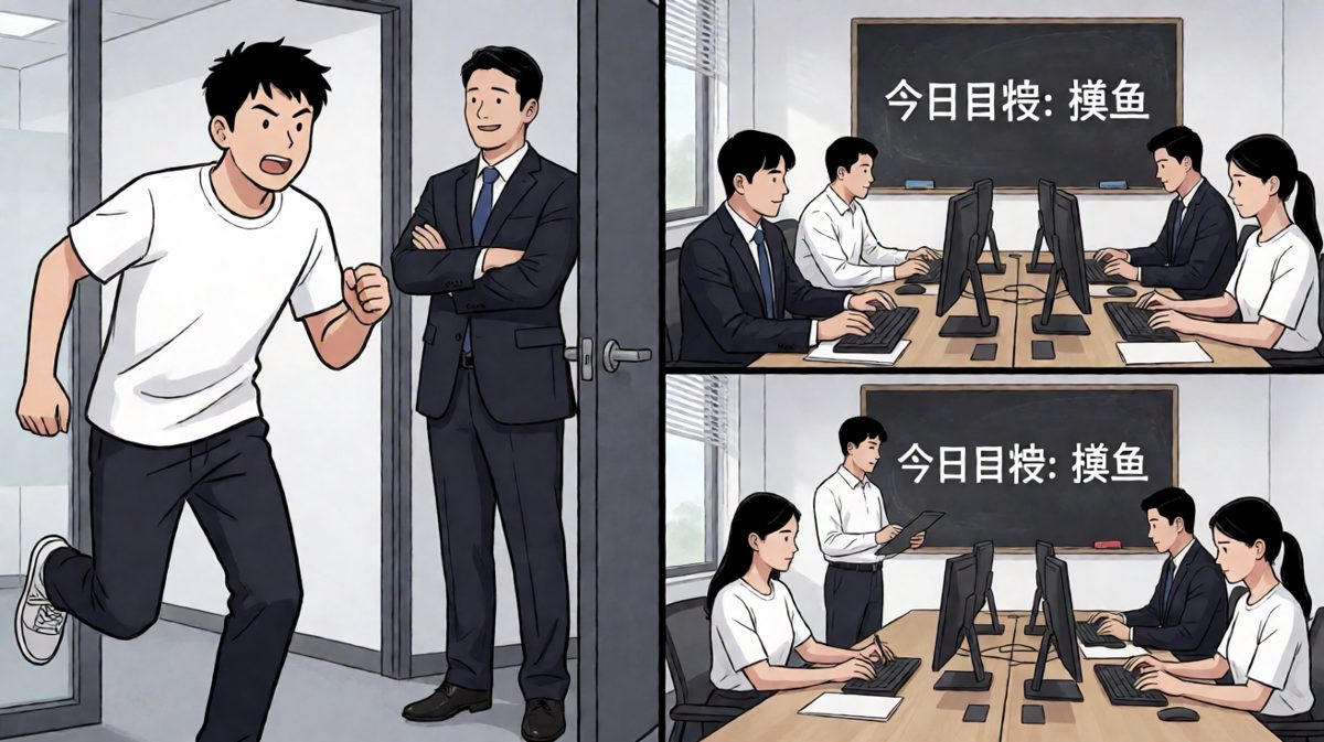 老板：你来得正好，来我办公室谈谈