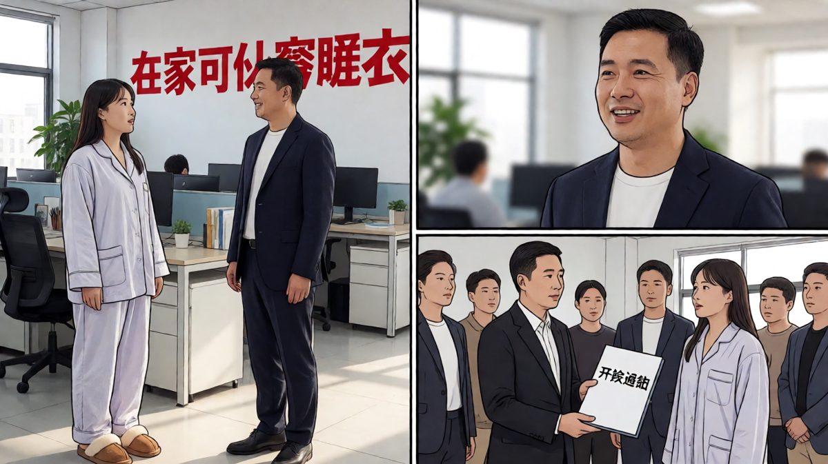 老板说公司就是你家，于是你穿了睡衣来上班